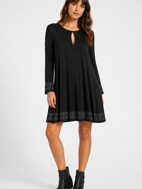 OBEY Black Women's Boho Dress Size M